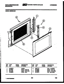 03 - Door Parts parts for Frigidaire Microwave KM935LXM0 from AppliancePartsPros.com