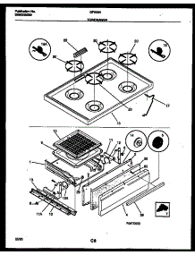 05 - Cooktop And Broiler Drawer Parts parts for Frigidaire Range GF300NW7 from AppliancePartsPros.com