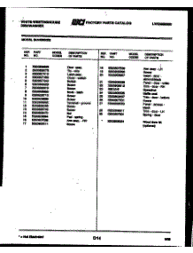 03 - Door Parts parts for Frigidaire Range GF201KXW2 from AppliancePartsPros.com