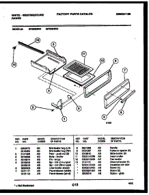 05 - Broiler Drawer Parts parts for Frigidaire Range GF300NW5 from AppliancePartsPros.com