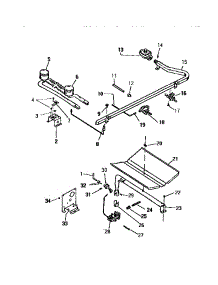 04 - Burner Assembly parts for Frigidaire Range GF470HXD0 from AppliancePartsPros.com