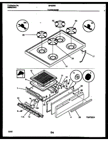 05 - Cooktop And Broiler Drawer Parts parts for Frigidaire Range GF420RXW2 from AppliancePartsPros.com