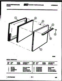 03 - Door Parts parts for Frigidaire Range GF606KXD0 from AppliancePartsPros.com