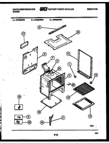 07 - Body Parts parts for Frigidaire Range GF600NW4 from AppliancePartsPros.com