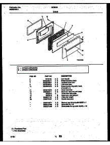 06 - Door Parts parts for Frigidaire Range GF600ND9 from AppliancePartsPros.com