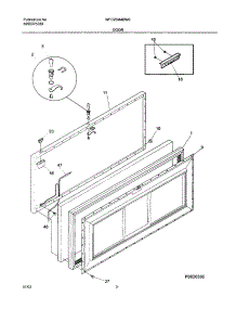 03 - Door parts for White Westinghouse Freezer WFC25M4BW0 from AppliancePartsPros.com