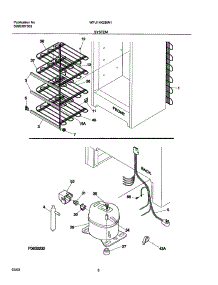 07 - System parts for White Westinghouse Freezer WFU14K2BW1 from AppliancePartsPros.com