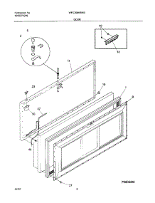 03 - Door parts for White Westinghouse Freezer WFC20M4BW0 from AppliancePartsPros.com