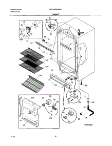05 - Cabinet parts for White Westinghouse Freezer WFU14FK3BW0 from AppliancePartsPros.com