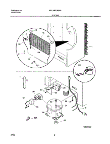 07 - System parts for White Westinghouse Freezer WFU14FK3BW0 from AppliancePartsPros.com