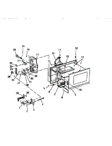 03 - Lock Mechanism parts for Frigidaire Microwave KM165HXM from AppliancePartsPros.com