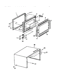 04 - Door & Cabinet parts for Frigidaire Microwave KM165HXM from AppliancePartsPros.com