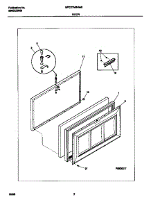 02 - Door parts for Frigidaire Freezer WFC07M3HW0 from AppliancePartsPros.com