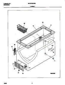 03 - Cabinet parts for Frigidaire Freezer WFC07M3HW0 from AppliancePartsPros.com