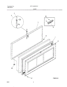 03 - Door parts for White Westinghouse Freezer WFC15M4HW1 from AppliancePartsPros.com