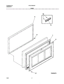 03 - Door parts for White Westinghouse Freezer WFC07M2AW1 from AppliancePartsPros.com