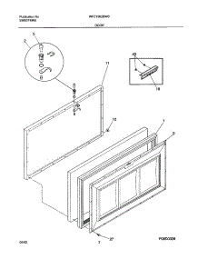 03 - Door parts for White Westinghouse Freezer WFC15K2BW0 from AppliancePartsPros.com