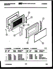 03 - Door Parts parts for Frigidaire Microwave KM484KXM0 from AppliancePartsPros.com