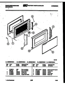 03 - Door Parts parts for Frigidaire Microwave KM487KXM0 from AppliancePartsPros.com