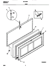 02 - Door parts for Frigidaire Freezer WFC15M4HW0 from AppliancePartsPros.com