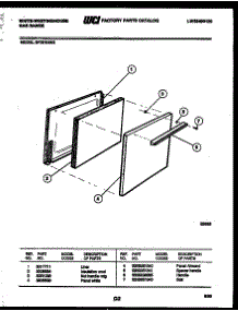 03 - Door Parts parts for Frigidaire Range GF201ND2 from AppliancePartsPros.com