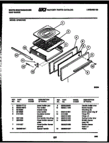 04 - Broiler Drawer Parts parts for Frigidaire Range GF201ND2 from AppliancePartsPros.com