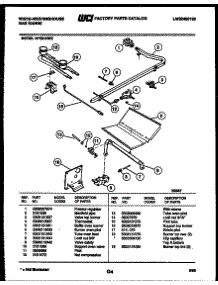 05 - Burner, Manifold And Gas Control parts for Frigidaire Range GF201ND2 from AppliancePartsPros.com