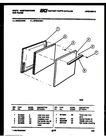 04 - Door Parts parts for Frigidaire Range GF204KXD1 from AppliancePartsPros.com