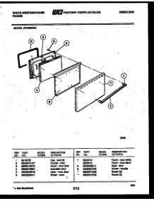 04 - Door Parts parts for Frigidaire Range GF300ND3 from AppliancePartsPros.com