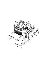 07 - Drawer parts for Frigidaire Range GF420HXV3 from AppliancePartsPros.com