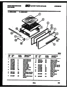 04 - Broiler Drawer Parts parts for Frigidaire Range GF201KXW1 from AppliancePartsPros.com