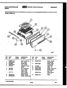 05 - Broiler Drawer Parts parts for Frigidaire Range GF625LD2 from AppliancePartsPros.com