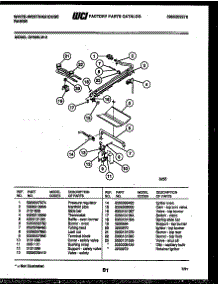 06 - Burner, Manifold And Gas Control parts for Frigidaire Range GF625LD2 from AppliancePartsPros.com
