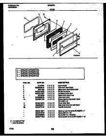 06 - Door Parts parts for Frigidaire Range GF630RXW3 from AppliancePartsPros.com