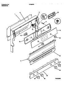02 - Backguard parts for Frigidaire Range GF680RXW2 from AppliancePartsPros.com
