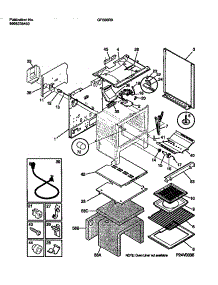 04 - Body parts for Frigidaire Range GF680RXW2 from AppliancePartsPros.com