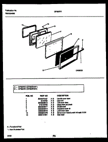 05 - Door Parts parts for Frigidaire Range GF680RXW1 from AppliancePartsPros.com