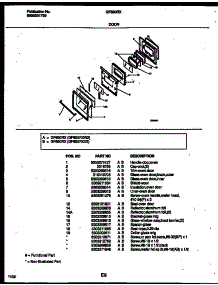 07 - Door Parts parts for Frigidaire Range GF690RXW2 from AppliancePartsPros.com