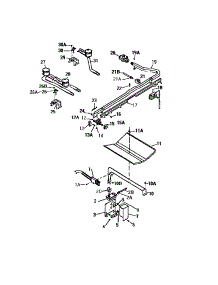 04 - Burner Assembly parts for Frigidaire Range GF716HXF0 from AppliancePartsPros.com