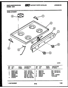 03 - Cooktop Parts parts for Frigidaire Range GF720NW1 from AppliancePartsPros.com