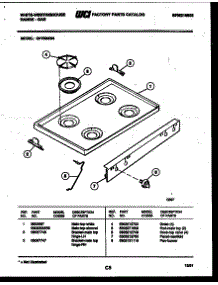 03 - Cooktop Parts parts for Frigidaire Range GF750NW4 from AppliancePartsPros.com