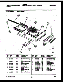 04 - Broiler Drawer Parts parts for Frigidaire Range GF740NW3 from AppliancePartsPros.com