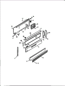 03 - Backguard, Gf980h parts for Frigidaire Range GF780HXW1 from AppliancePartsPros.com