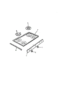 04 - Top, Control Panel parts for Frigidaire Range GF780HXW1 from AppliancePartsPros.com