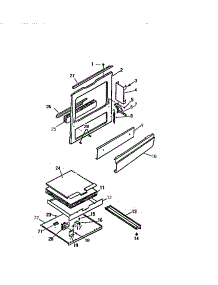 08 - Frame, Service Panel, Base parts for Frigidaire Range GF780HXW1 from AppliancePartsPros.com