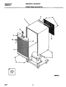 02 - Cabinet Front And Wrapper parts for Frigidaire Dehumidifier MDDQ40FW1 from AppliancePartsPros.com