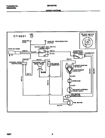 04 - Wiring Diagram parts for Frigidaire Dehumidifier MDH25YW3 from AppliancePartsPros.com