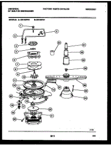 06 - Motor Pump Parts parts for Frigidaire Dishwasher DB100PW1 from AppliancePartsPros.com