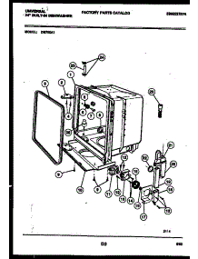 05 - Tub And Frame Parts parts for Frigidaire Dishwasher DB700AW1 from AppliancePartsPros.com