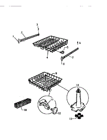 06 - Racks & Wash Tower parts for Frigidaire Dishwasher SC560JXH2 from AppliancePartsPros.com